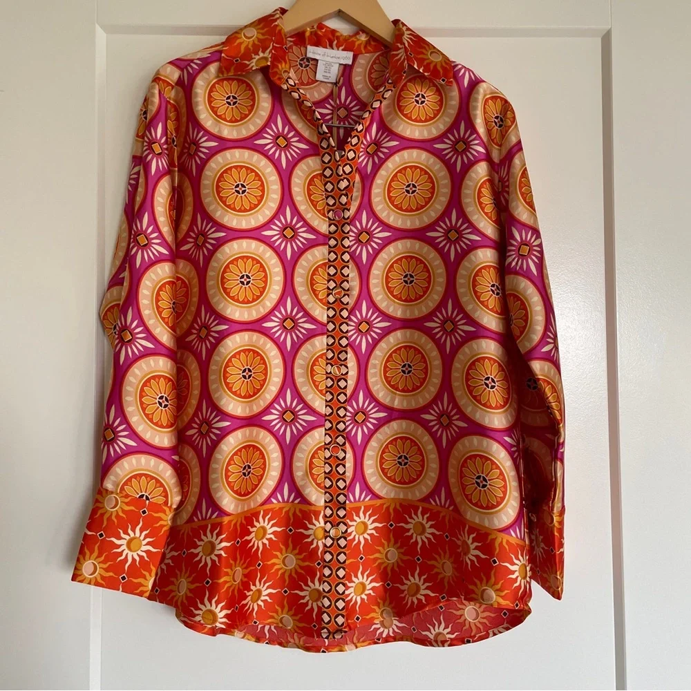 HARLOW 1960 2-piece satin pants set - Picture 4 of 11